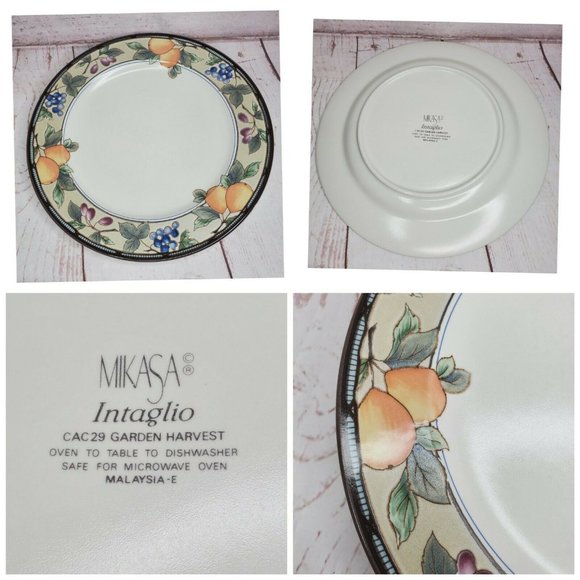 Mikasa Intaglio Garden Harvest One Dinner Plate 11"  CAC29 Mint - Picture 3 of 12